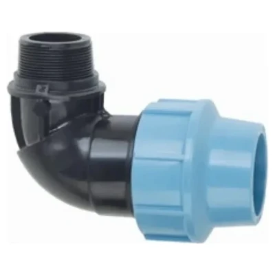 Cайт компанії Аква-Дім::Коліно SantehPlast ПЕ 32x1" зовнішня різьба (15/150)