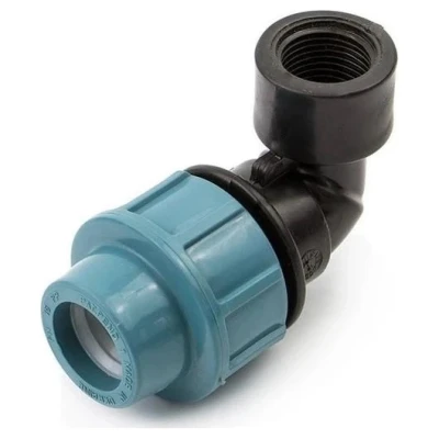 Cайт компанії Аква-Дім::Коліно SantehPlast ПЕ 32x1/2" внутрішня різьба