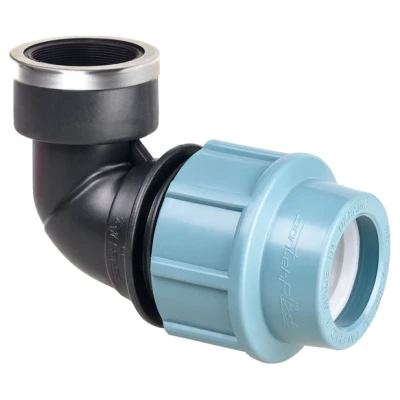 Cайт компанії Аква-Дім::Коліно SantehPlast ПЕ 50x2" внутрішня різьба