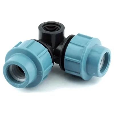 Cайт компанії Аква-Дім::Коліно з'єднувальне Santehplast  ПЕ 32x32x3/4" бічна внутрішня різьба