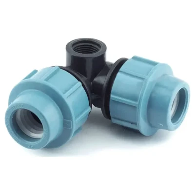 Cайт компанії Аква-Дім::Коліно з'єднувальне Santehplast  ПЕ 32x32x1/2" бічна внутрішня різьба