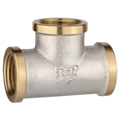Cайт компанії Аква-Дім::Трійник PROFACTOR 1 1/4"х3/4"х1 1/4"ВВВ нікель