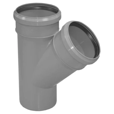 Cайт компанії Аква-Дім::Трійник каналізаційний VALROM 50х50x45° внутрійшній