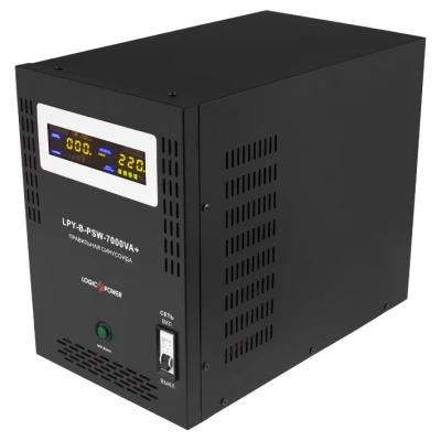 Cайт компанії Аква-Дім::ДБЖ з правильною синусоїдою LOGIC POWER LPY-B-PSW-7000VA+(5000Вт) 10/20A 48V