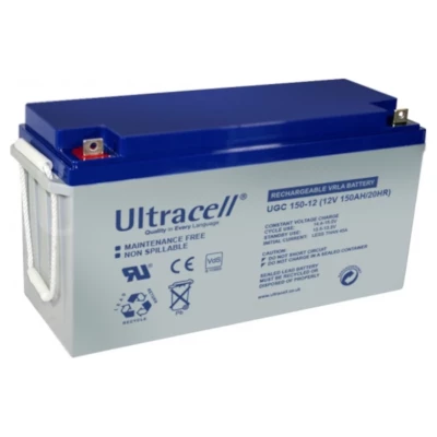 Cайт компанії Аква-Дім::Акумуляторна батарея ULTRACELL UCG150-12 GEL, 12V 150Ah (329x172x218)