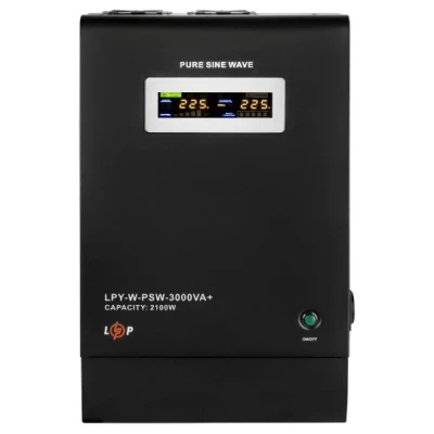 Cайт компанії Аква-Дім::ДБЖ з правильною синусоїдою LOGIC POWER LPY-W-PSW-3000VA+(2100Вт) 10/15А 48V