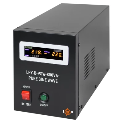 Cайт компанії Аква-Дім::ДБЖ з правильною синусоїдою LOGIC POWER LPY-B-PSW-800VA+(560Вт) 5/15 (12V)