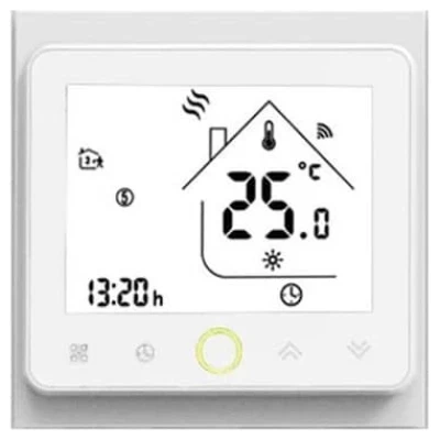 Cайт компанії Аква-Дім::Терморегулятор ECOTERM PRO WiFi White з датчиком 16А (3600Вт)