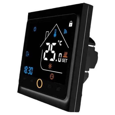 Cайт компанії Аква-Дім::Термостат Tervix Proline з ZigBee, для теплої підлоги, датч 3м, чорний