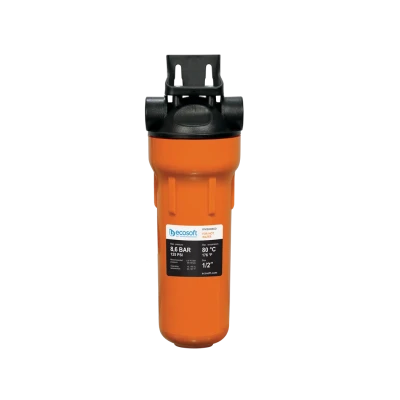 Cайт компанії Аква-Дім::Фільтр колба ECOSOFT 1/2" для гарячої води 8,6 атм. з картриджем